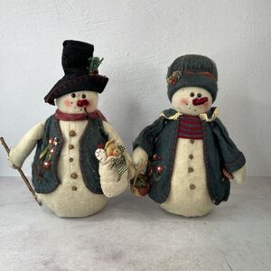 Vintage Large Mr.‎ And Mrs. Snowman Winter Holiday decor
